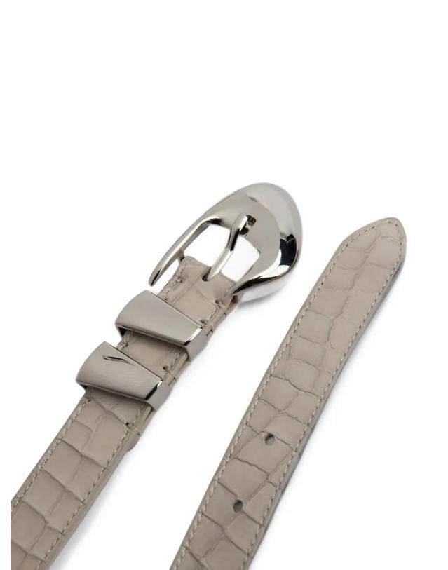 바이파 [해외직구] 26 FW BY FAR Moore crocodile embossed belt MWTST004CL005WH027 TP459926516 착용컷