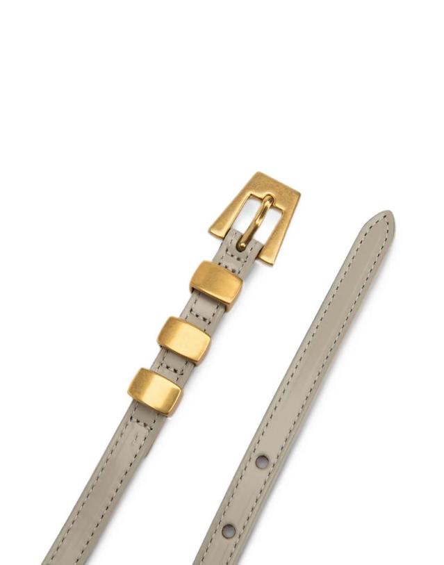 바이파 [해외직구] 26 FW BY FAR Vic semi patent belt MWTST003CL017WH027 TP459926482 착용컷