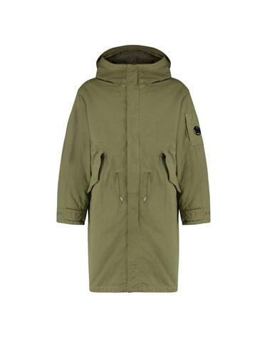 [해외직구] 26 FW CP컴퍼니 렌즈 디테일 후드 파카 코트 그린 19CMOW095A110305G