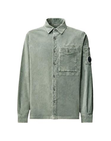 [해외직구] 26 FW CP컴퍼니 코듀로이 긴소매 렌즈 버튼 셔츠 21CMSH147A006410O950 TP457720609
