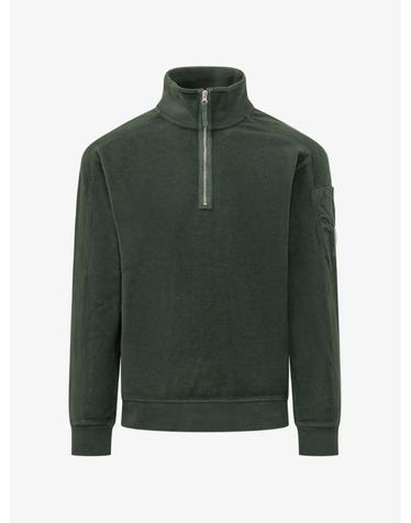 [해외직구] 26 FW CP컴퍼니 brushed emerized diagonal fleece half zip lens sweatshirt 21CMSS189A006614G697 TP460333199