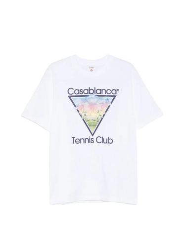 [해외직구] 26 FW 카사블랑카 테니스 클럽 아이콘 그래픽 프린트 티셔츠 MAW26JTS00106 TP457859777