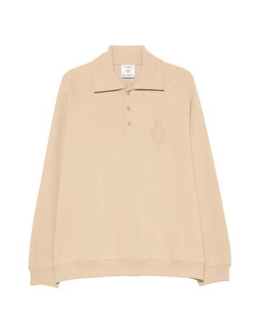 [해외직구] 26 FW 카사블랑카 자수 래글런 소매 폴로 셔츠 MPF26JTP53701 TP457154434