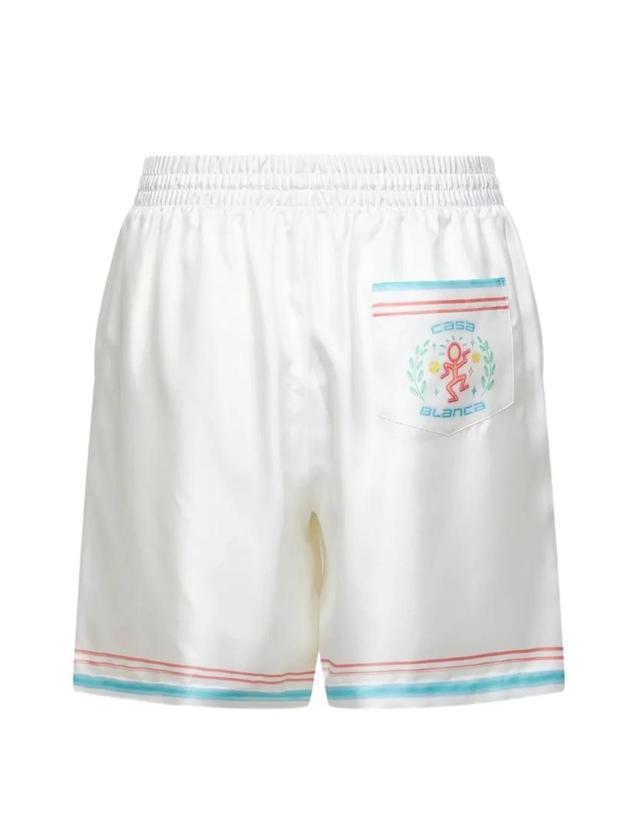 카사블랑카 [해외직구] 26 FW 카사블랑카 포 더 러브 오브 댄스 실크 쇼츠 MSP26TR399 TP457796205 착용컷