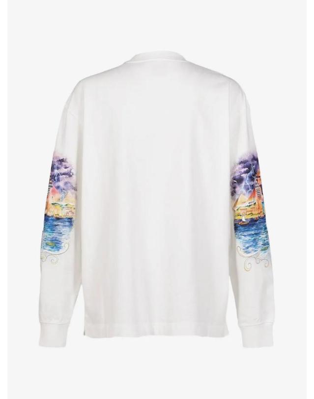 카사블랑카 [해외직구] 26 FW 카사블랑카 graphic print long sleeve T shirt MAW26JTS10202 TP459407472 착용컷