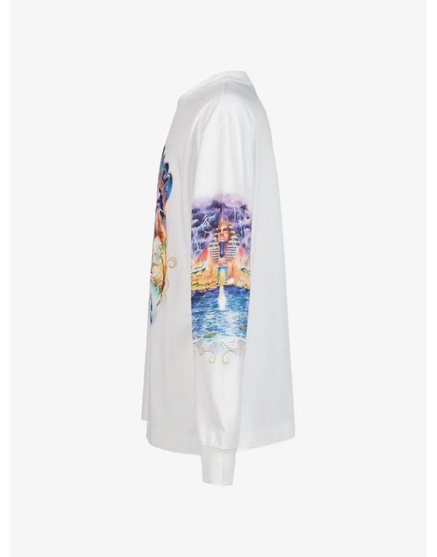 카사블랑카 [해외직구] 26 FW 카사블랑카 graphic print long sleeve T shirt MAW26JTS10202 TP459407472 착용컷