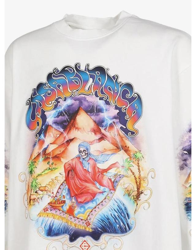 카사블랑카 [해외직구] 26 FW 카사블랑카 graphic print long sleeve T shirt MAW26JTS10202 TP459407472 착용컷