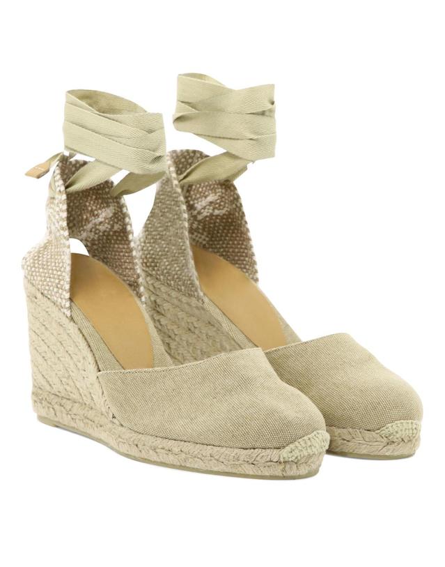 까스따네르 [해외직구] 26SS 까스따네르 Carina 90mm 하이 에스파드리유 CARINA8002SAND TP582231603 착용컷
