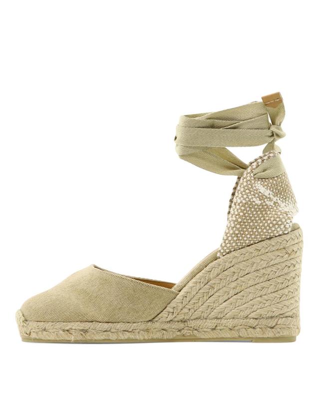 까스따네르 [해외직구] 26SS 까스따네르 Carina 90mm 하이 에스파드리유 CARINA8002SAND TP582231603 착용컷