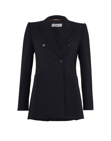 [해외직구] 26 FW 끌로에 노치드 라펠 더블 브레스트 수트 블레이저 자켓 블랙