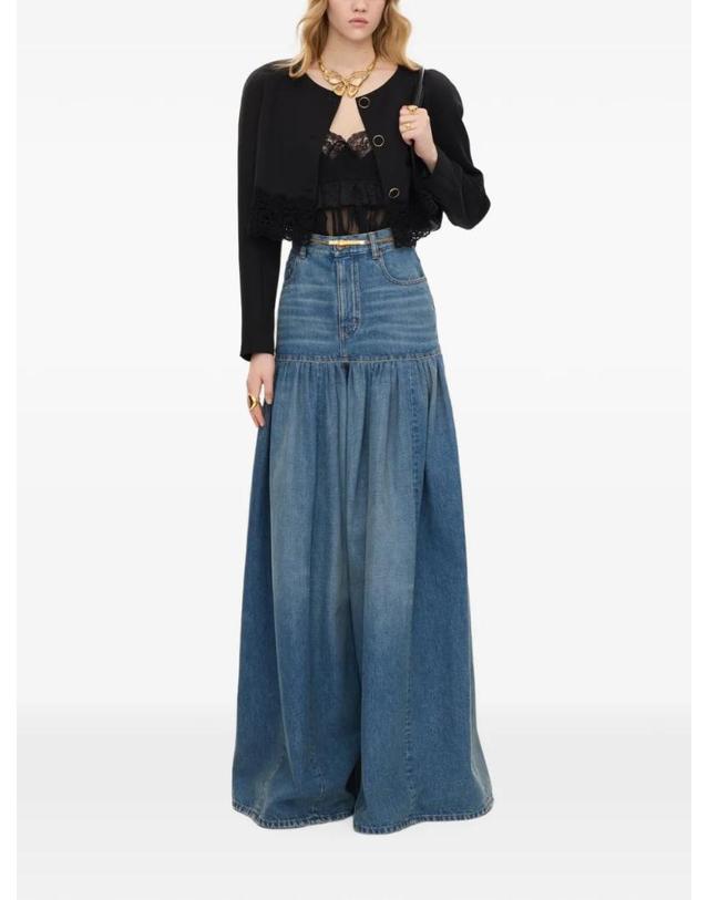 끌로에 [해외직구] 26 FW 끌로에 울 그랑 드 푸드르 앤 레이스 칼라리스 크롭 재킷 CH26AVE24067 TP459652299 착용컷