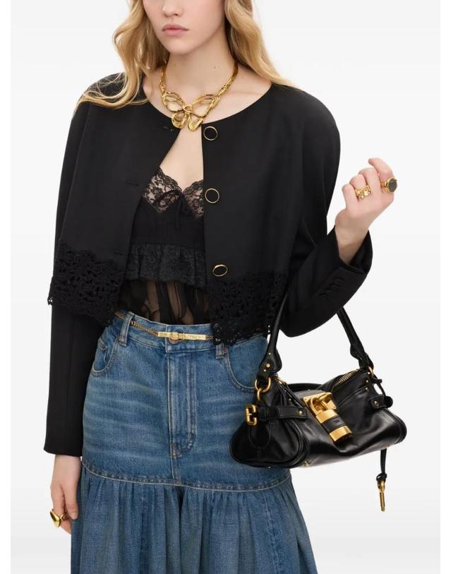끌로에 [해외직구] 26 FW 끌로에 울 그랑 드 푸드르 앤 레이스 칼라리스 크롭 재킷 CH26AVE24067 TP459652299 착용컷