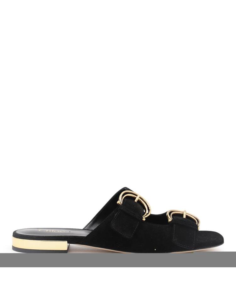 끌로에 [해외] 24FW 끌로에 Alize 플랫 더블 C 버클 Sleepers 블랙 CHC24A03BLZ001 TP572903199 DB8XXX<b>10816</b>