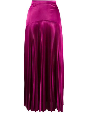 [해외직구] 26 FW 크리스토퍼케인 롱 새틴 플리츠 스커트 PF20SK1312SLINKYSATINJERSEYFUSCHIA TP454686104