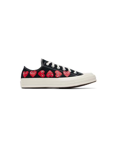 [해외직구] 꼼데가르송 블랙 Converse 척 70 멀티 하트 스니커즈 AZ K126 001 TP874255854