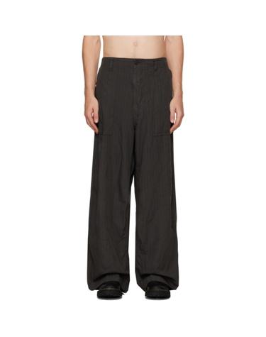 [해외직구] 꼼데가르송 브라운 헤링본 스트라이프 슬랙스 HR P004 051 TP877705884