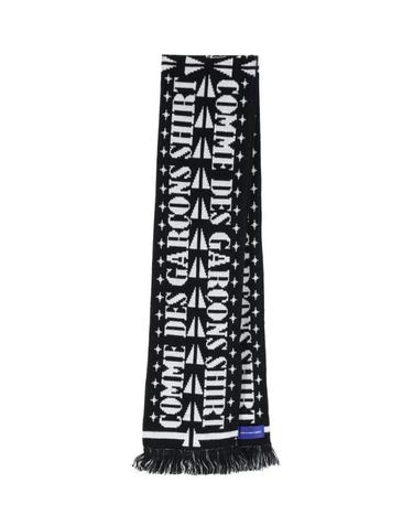 [해외직구] Comme des Garcons 셔츠 로고 자카드 프린지 스카프 FRK402W26 1 TP980049003