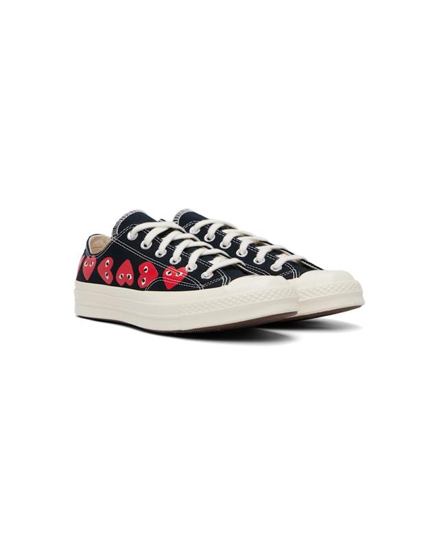 꼼데가르송 [해외직구] 꼼데가르송 블랙 Converse 척 70 멀티 하트 스니커즈 AZ K126 001 TP874255854 착용컷