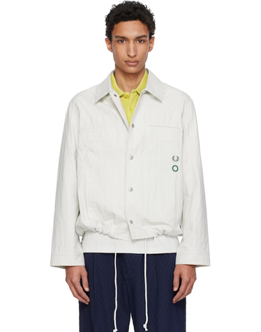 [해외직구] 26 FW 크레이그 그린 블랙 Fred Perry 퀼팅 셔츠 262735M192000