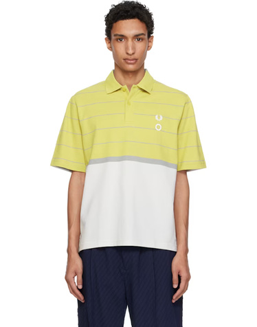 [해외직구] 26 FW 크레이그 그린 멀티컬러 Fred Perry 하프 앤 하프 폴로 셔츠 262735M212000