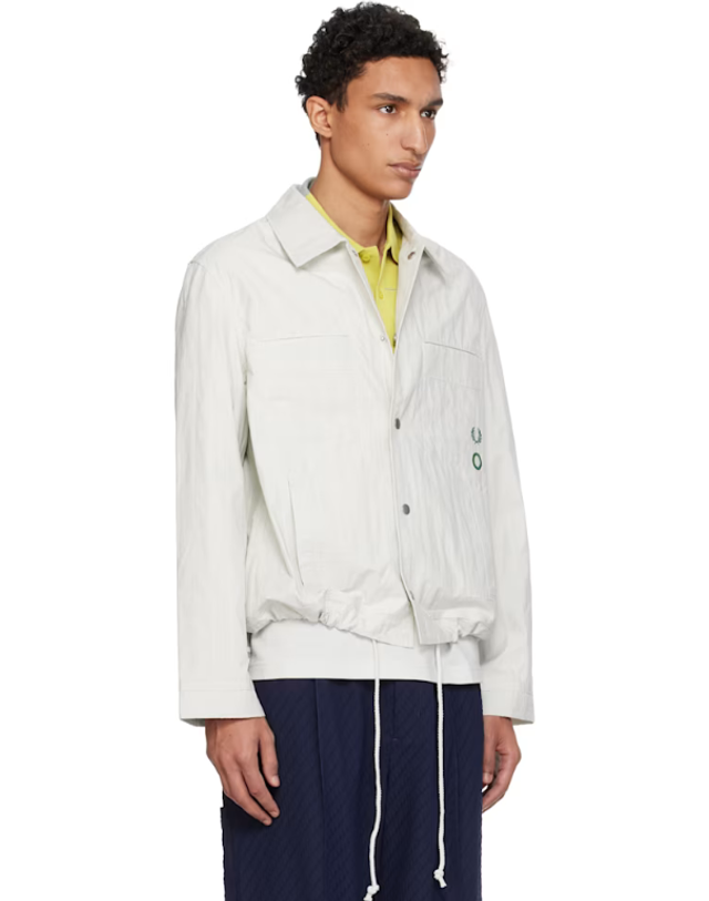크레이그 그린 [해외직구] 26 FW 크레이그 그린 블랙 Fred Perry 퀼팅 셔츠 262735M192000 착용컷