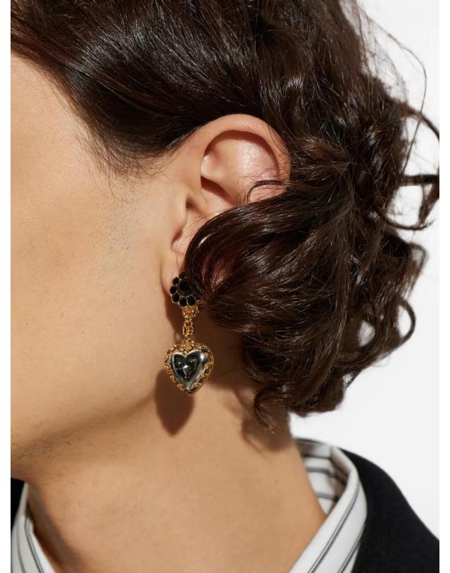 돌체앤가바나 [해외직구] 26 FW 돌체앤가바나 Sacro Cuore heart pendant earrings WES8S2W1111 TP459164903 착용컷