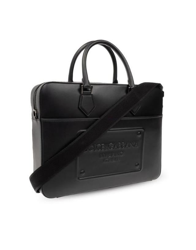 돌체앤가바나 [해외직구] Dolce Gabbana 밀라노 로고 태그 브리프케이스 BM2298AG218 80999 TP980166726 착용컷
