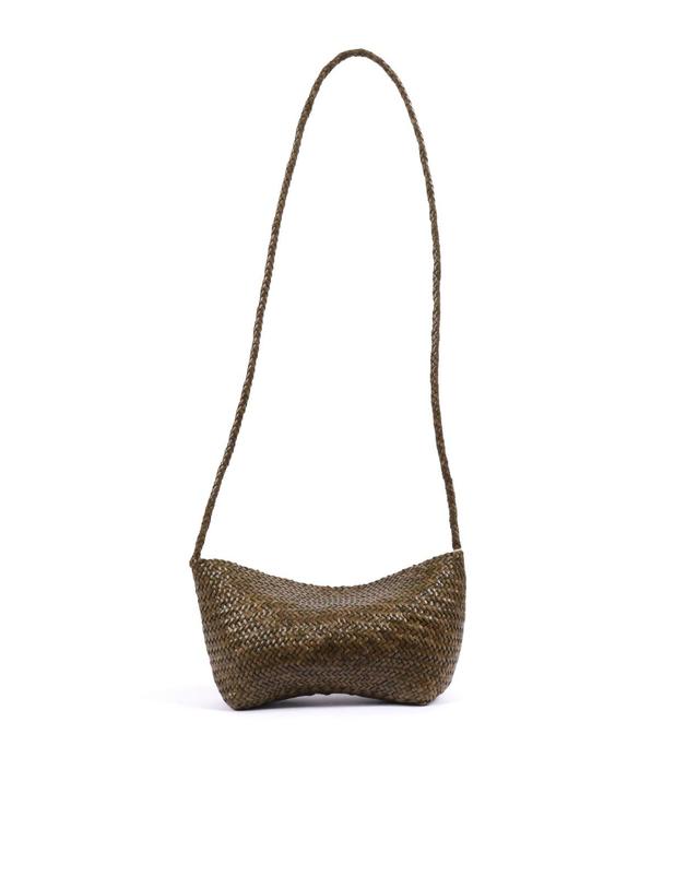 드래곤 디퓨전 드래곤 디퓨저 [해외직구] 26FW 드래곤 Diffusion CORSINA DIAGONAL WEAVE 숄더 백 WITH 플랩 21X14X9 CM DGW68701KHAKI TP582123288 착용컷