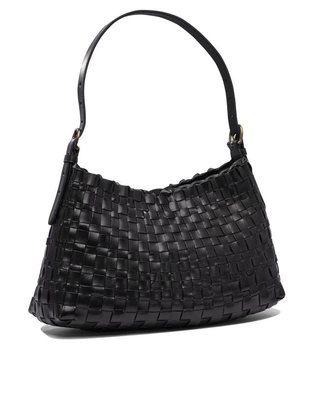 드래곤 디퓨전 드래곤 디퓨저 [해외직구] 드래곤 Diffusion 호보 Salvage Irregular 우븐 호보 36X22X15 Cm 8170BLACK TP582373506 착용컷