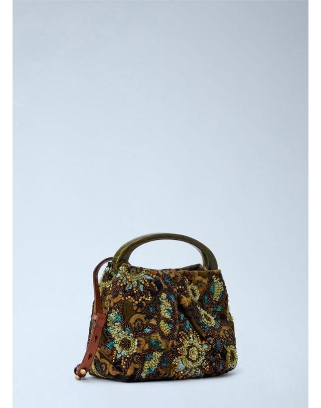 드리스 반 노튼 [해외직구] 26 FW 드리스반노튼 여성 Crisp Metallic Crossbody Bag dvn0265020grn 착용컷