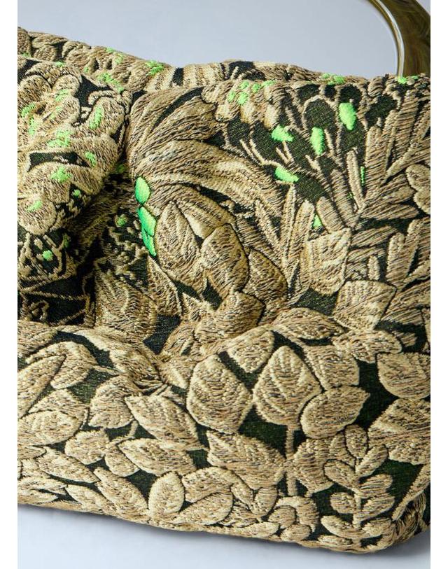 드리스 반 노튼 [해외직구] 26 FW 드리스반노튼 여성 Small Floral Jacquard Top Handle Bag dvn0266030san 착용컷