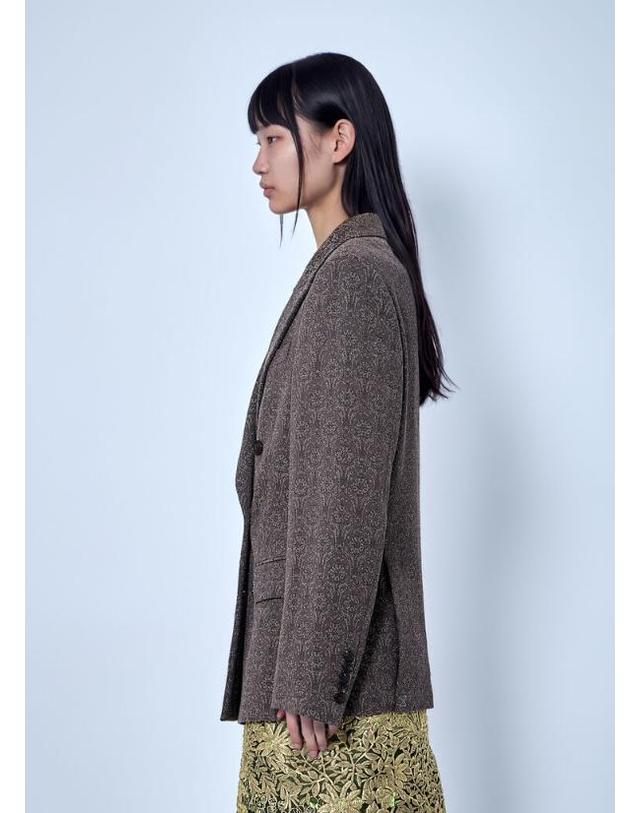 드리스 반 노튼 [해외직구] 26 FW 드리스반노튼 여성 Double Breasted Patterned Blazer 262 010400 4304 703 TP878243495 착용컷