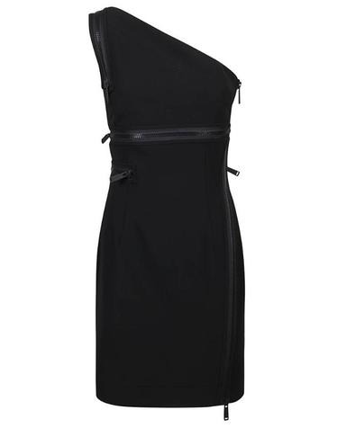 [해외직구] Dsquared2 원숄더 지퍼 디테일 민소매 미니 드레스 S72CV0383S60567 900 TP976345953
