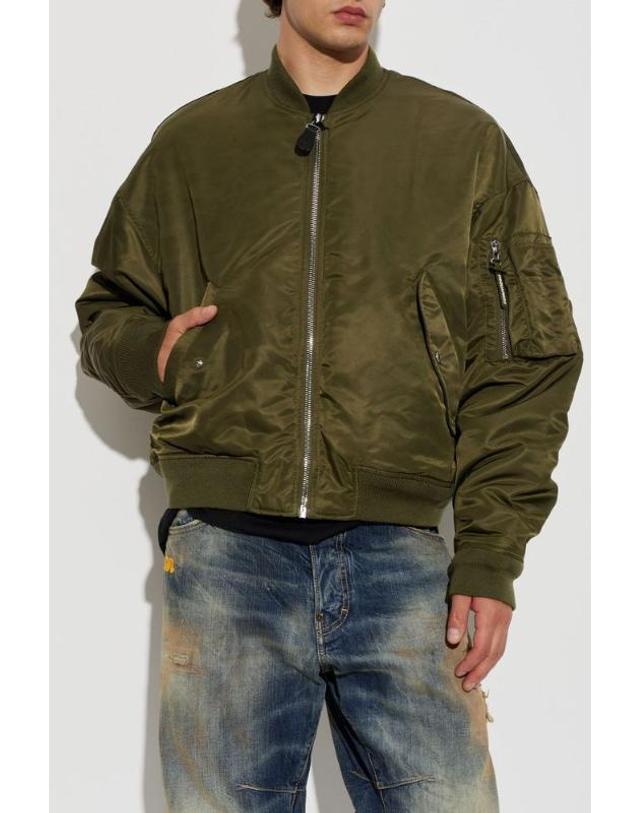 디스퀘어드2 [해외직구] Dsquared2 로고 지퍼 봄버 재킷 S74AM1744D35546 707 TP980121486 착용컷