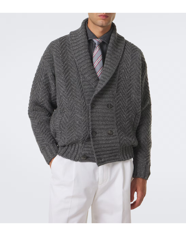 던힐 [해외직구] 26 FW 던힐 캐시미어 가디건 TP582165855 착용컷