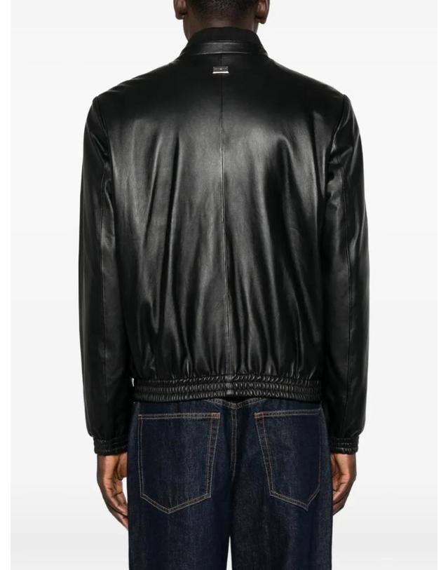 엠포리오 아르마니 [해외직구] 26 FW 엠포리오아르마니 zip up leather jacket EM007244AF29324 TP459890749 착용컷