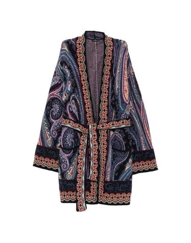 [해외직구] 26 FW 에트로 페이즐리 프린트 벨트 가디건 WRKP0044AQ11G TP457252196