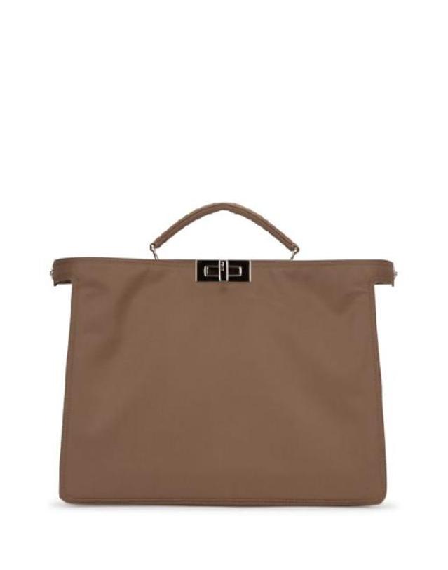 펜디 [해외직구] Fendi 베이지 Peekaboo Iseeu 미디움 백 in 나일론 7VA529AGQIF1GLE TP582127063 착용컷