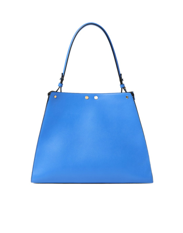 펜디 [해외직구] 26FW Fendi Fendi Way 미디움 백 in coastal 블루 레더 앤 cappuccino suede 8BN368AWPFF1WM1 TP576511626 착용컷