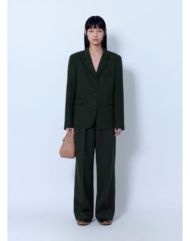 가니 [해외직구] 26 FW 가니 여성 Single Wool Twill Blazer A1020117 851 TP878033295 착용컷