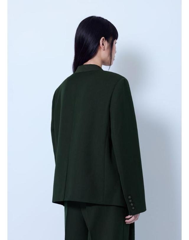 가니 [해외직구] 26 FW 가니 여성 Single Wool Twill Blazer gan0266003grn 착용컷