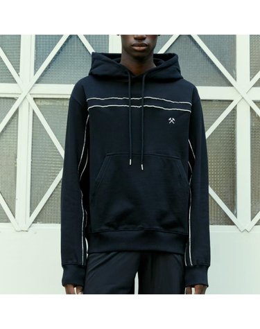 [해외직구] 26 FW 지엠비에이치 파이핑 라인 스트링 후드 스웨트셔츠 블랙 DIYARI AW23 BLACK