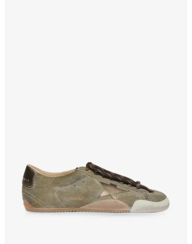 [해외직구] 26 FW Golden Goose  올리브 스웨이드 골드톤 트루 스타 스니커즈 GMF00922F008631 TP456661900