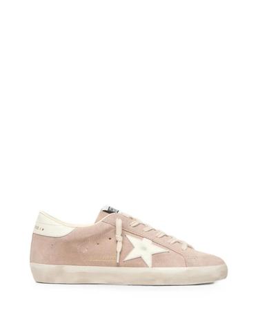 [해외직구] 26 FW Golden Goose 화이트 스타 파우더 핑크 스웨이드 슈퍼스타 스니커즈 GWF01016F008951 TP456283523