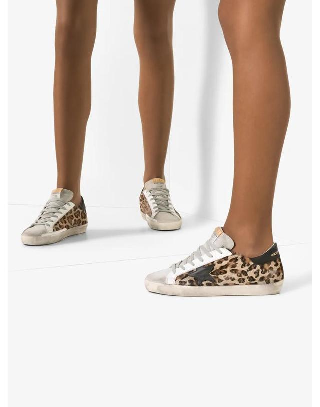 골든구스 [해외직구] 26 FW Golden Goose 슈퍼스타 레오파드 프린트 스니커즈 GWF00101F000565 TP457311589 착용컷