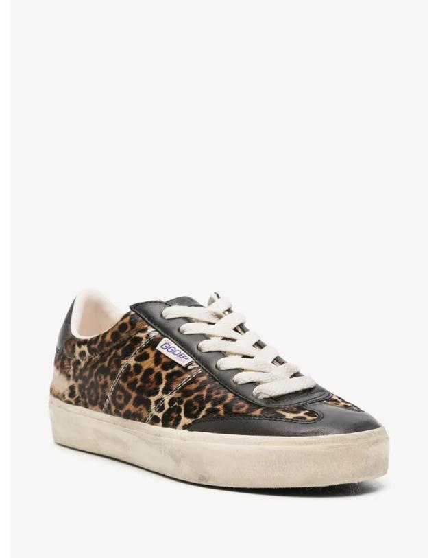 골든구스 [해외직구] 26 FW Golden Goose 소울 스타 레오파드 프린트 포니 스킨 블랙 나파 레더 힐 탭 앤 패널 스니커즈 GWF00464F005051 TP454761475 착용컷
