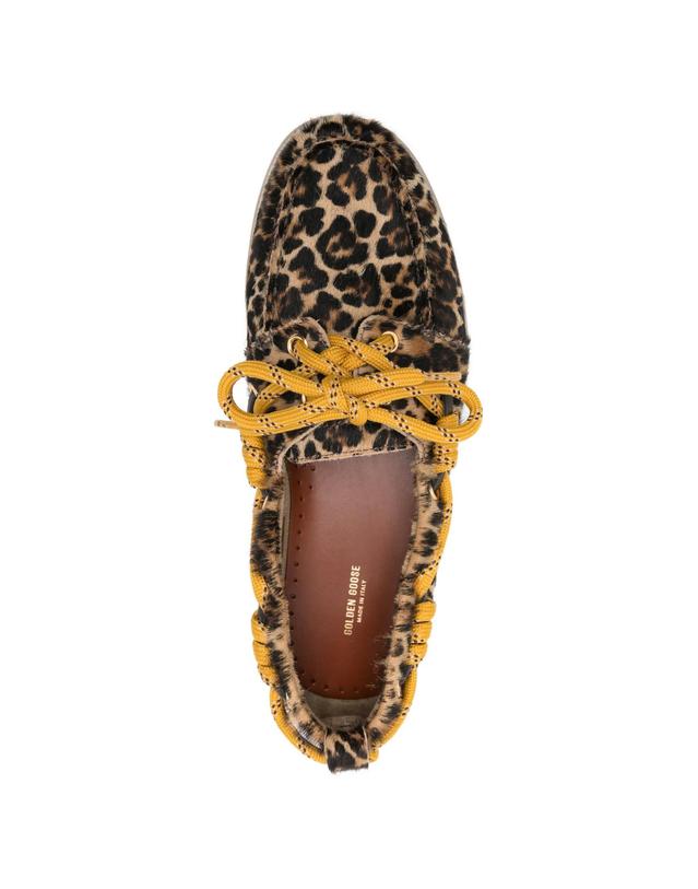 골든구스 [해외직구] Golden Goose Cruise loafers in leopard print pony skin 12188721971464 TP725728820 착용컷