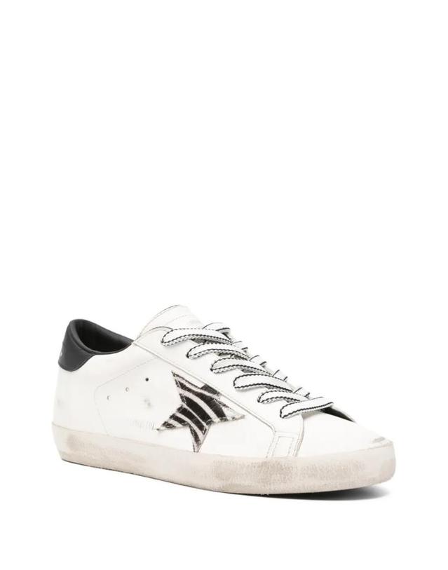 골든구스 [해외직구] 26 FW Golden Goose X 브라운스 슈퍼스타 지브라 프린트 스니커즈 GWF01016F009041 TP457490800 착용컷