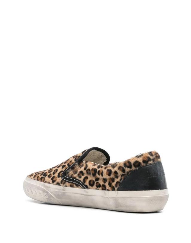 골든구스 [해외직구] 26 FW Golden Goose VCE 펜스타 레오파드 프린트 포니 스킨 블랙 레더 힐 탭 스니커즈 GWF00306F006948 TP460160325 착용컷