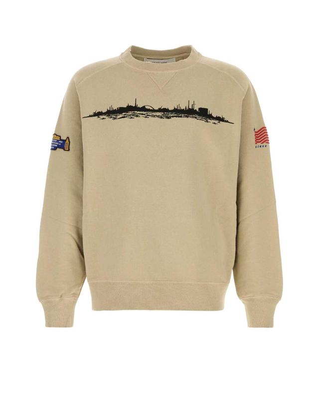 골든구스 [해외직구] 26FW 골든 Goose Cappuccino 코튼 오버사이즈 스웨트 셔츠 GUP02764P00263015969 TP582129998 착용컷